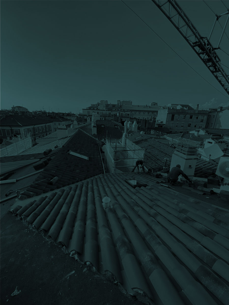 Vista finale della copertura restaurata